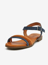 Ojju Dunkelblaue Damen-Sandalen aus Wildleder OJJU