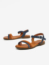 Ojju Dunkelblaue Damen-Sandalen aus Wildleder OJJU