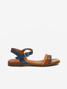 Ojju Dunkelblaue Damen-Sandalen aus Wildleder OJJU