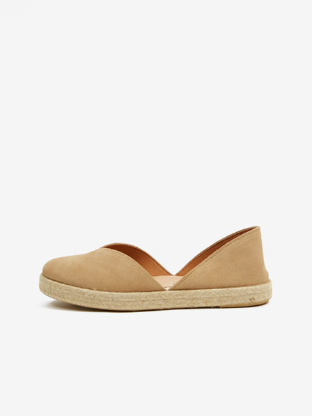 Ojju Hellbraune Damen-Espadrilles aus Wildleder OJJU