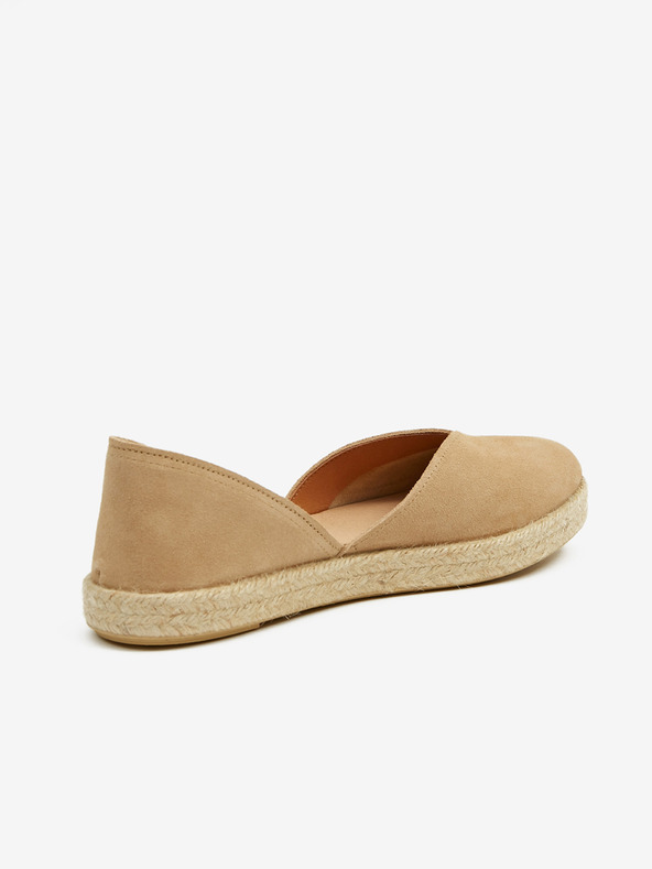 Ojju Hellbraune Damen-Espadrilles aus Wildleder OJJU