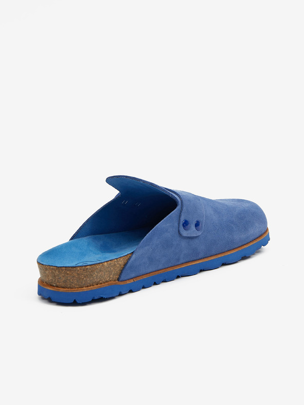 Ojju Blaue Damenpantoffeln aus Wildleder OJJU