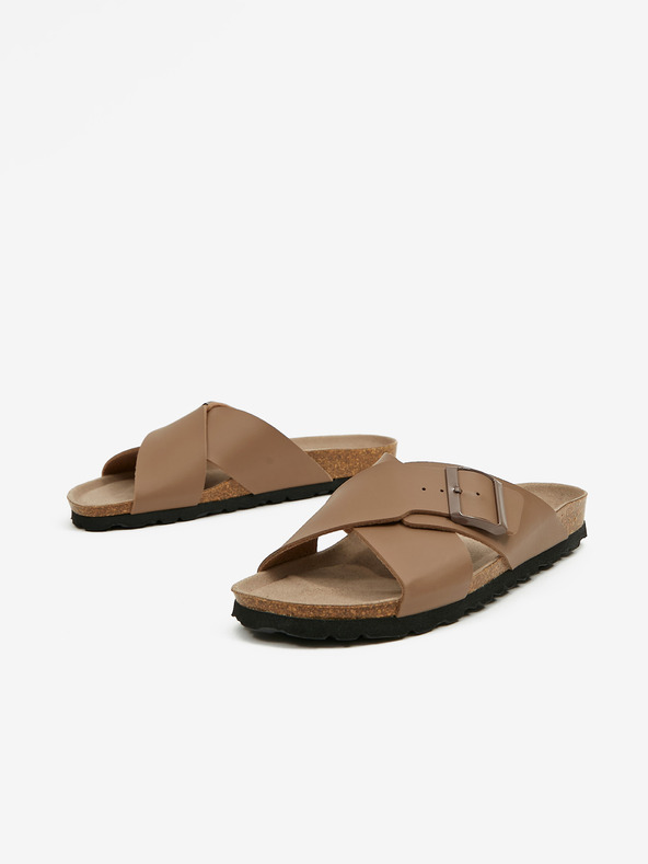 Ojju Braune Hausschuhe für Herren OJJU