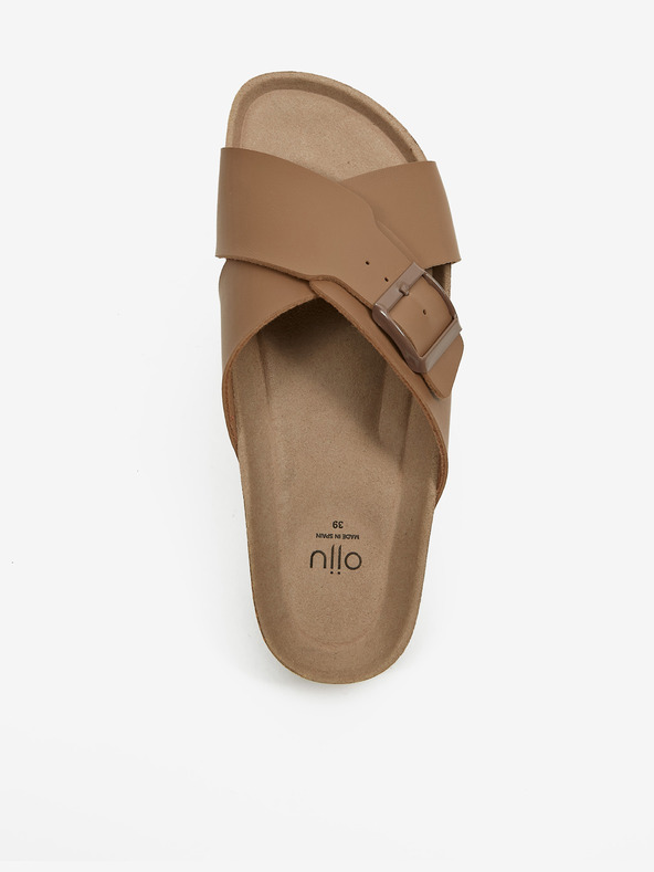 Ojju Braune Hausschuhe für Herren OJJU