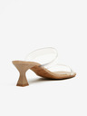 Ojju Beige-transparente Damen-Pantoffeln OJJU
