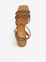 Ojju Braune Damen-Sandalen mit Absatz OJJU