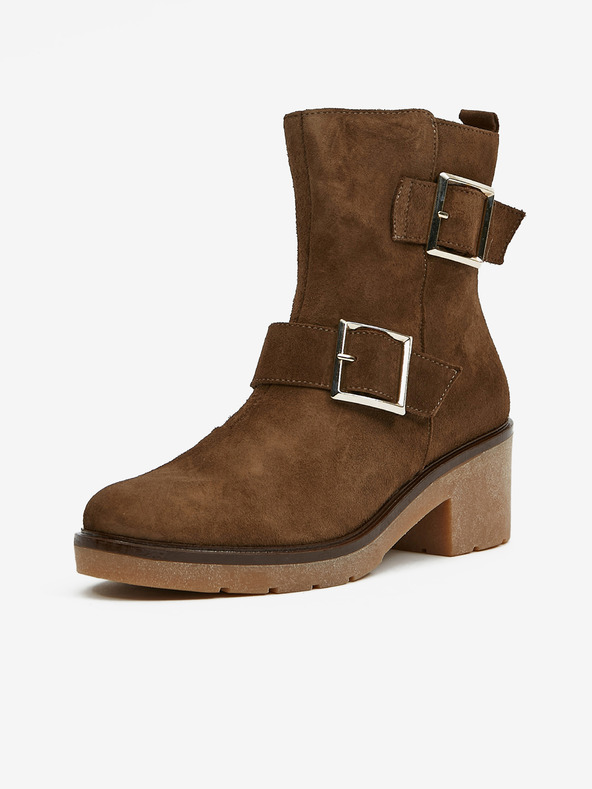 Ojju Braune Wildleder-Stiefeletten OJJU