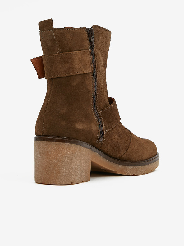 Ojju Braune Wildleder-Stiefeletten OJJU