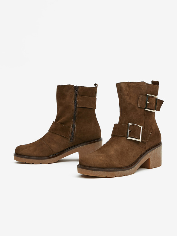 Ojju Braune Wildleder-Stiefeletten OJJU