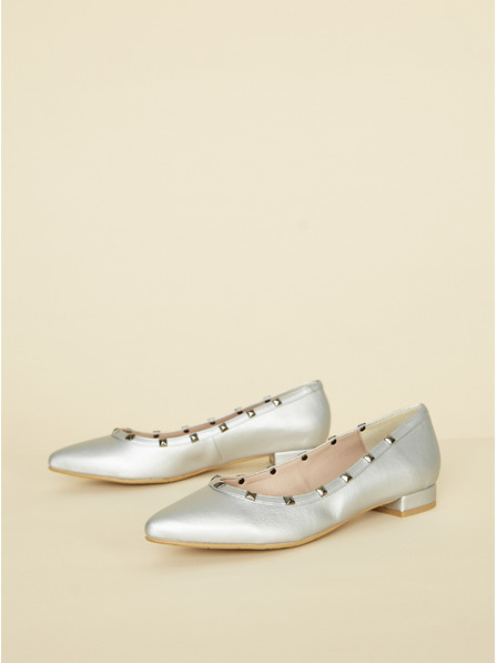 Ojju Ballerinas in silberner Farbe OJJU