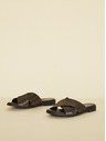Ojju Schwarze Lederslipper OJJU