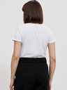 Moodo Weißes bedrucktes Damen-T-Shirt Moodo