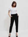 Moodo Weißes bedrucktes Damen-T-Shirt Moodo