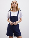 ZOOT.lab Dunkelblaue Damenshorts aus Leinen mit Lack ZOOT.lab Paulina