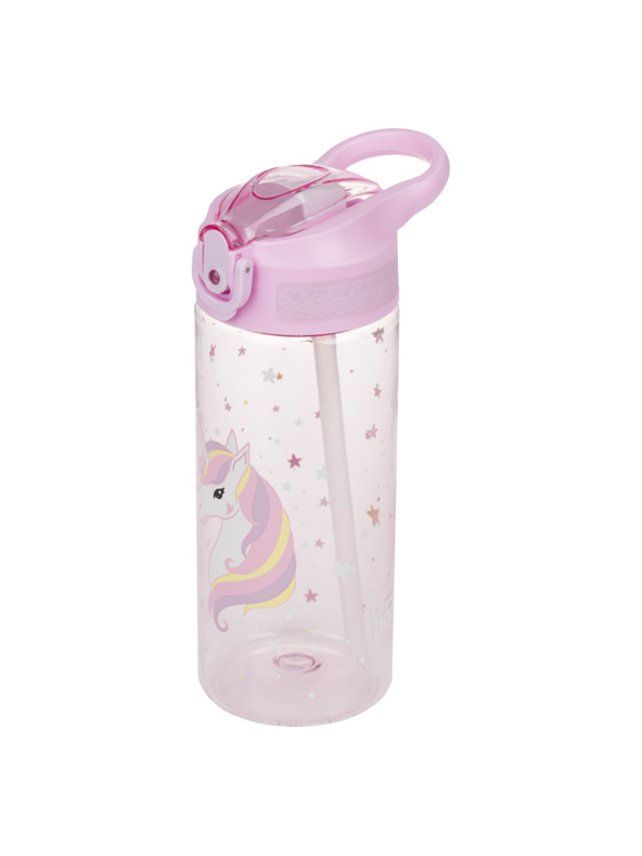 BAAGL  BAAGL Tritan-Trinkflasche mit Strohhalm Rainbow Unicorn 500 ml