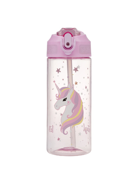 BAAGL  BAAGL Tritan-Trinkflasche mit Strohhalm Rainbow Unicorn 500 ml