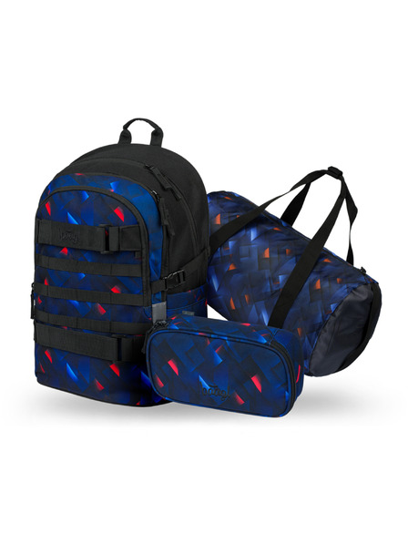 BAAGL  BAAGL SET 3 Skate Indigo: Rucksack, Federmäppchen, Sporttasche