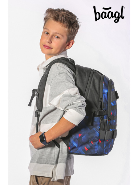 BAAGL  BAAGL SET 3 Skate Indigo: Rucksack, Federmäppchen, Sporttasche
