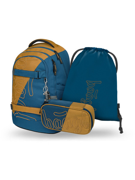 BAAGL  BAAGL SET 3 Skate max Duo: Rucksack, Federmäppchen, Beutel