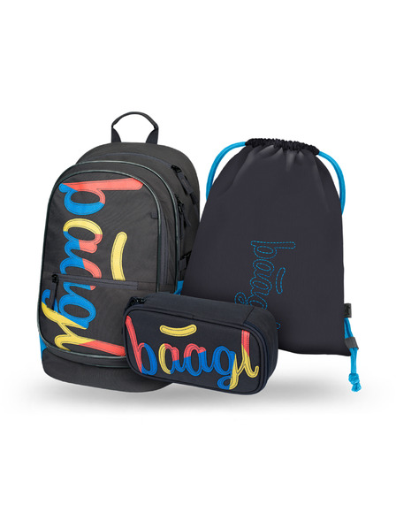 BAAGL  BAAGL SET 3 Core Logo Mix: Rucksack, Federmäppchen, Beutel