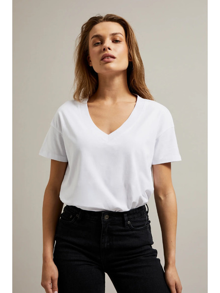 Moodo Weißes Damen-T-Shirt