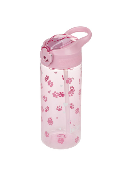 BAAGL  BAAGL Tritan-Trinkflasche mit Strohhalm Pfoten 500 ml