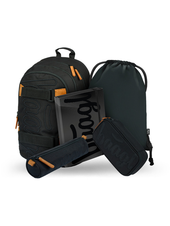 BAAGL  BAAGL 5 SET Skate Darkness: Rucksack, Federmäppchen, Etui, Beutel, Mappe