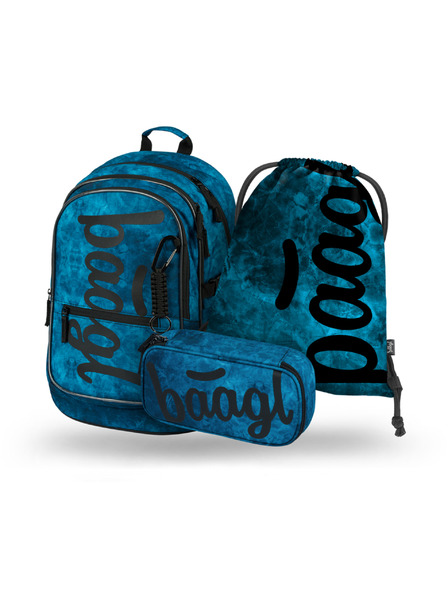 BAAGL  BAAGL 3 SET Core Ocean: Rucksack, Federmäppchen, Beutel