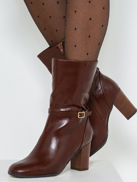 CAMAIEU Braune Ankle Boots mit Absatz CAMAIEU