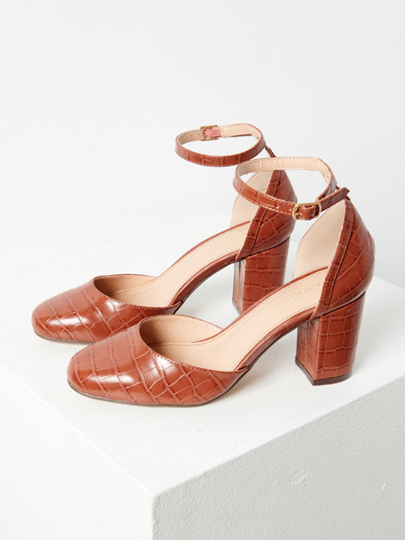CAMAIEU Braune Riemchen-Pumps CAMAIEU