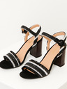 CAMAIEU Schwarze Riemchen-Schuhe CAMAIEU