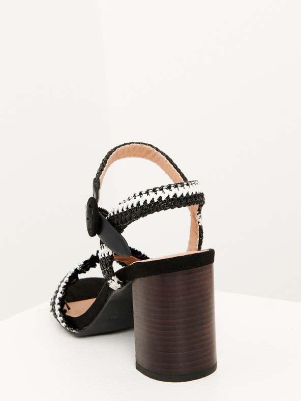 CAMAIEU Schwarze Riemchen-Schuhe CAMAIEU