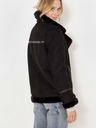 CAMAIEU Schwarze Jacke aus Kunstfell CAMAIEU