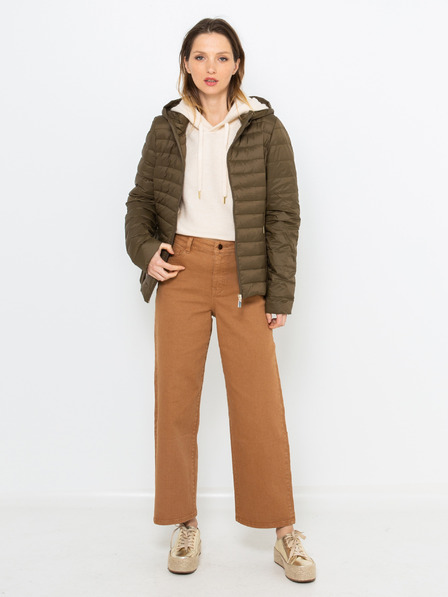 CAMAIEU Khaki gesteppte Jacke CAMAIEU