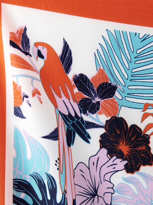 CAMAIEU Rotes gemustertes Tuch CAMAIEU