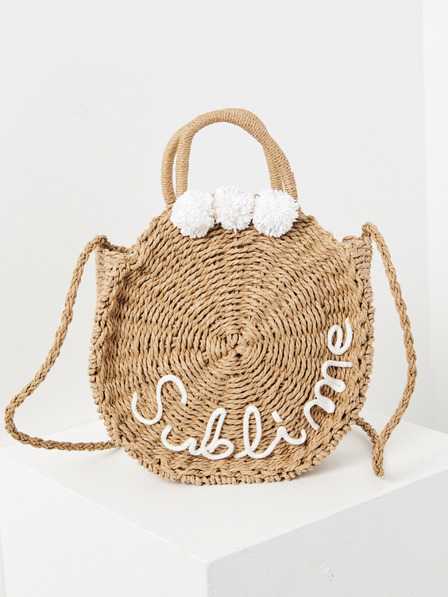 CAMAIEU Beige Flechthandtasche CAMAIEU