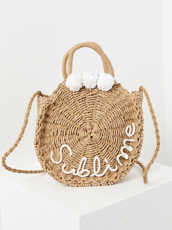 CAMAIEU Beige Flechthandtasche CAMAIEU