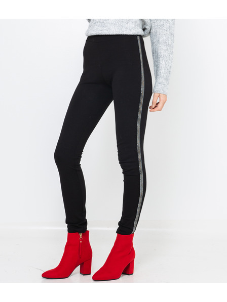 CAMAIEU Schwarze Hose mit Saum CAMAIEU