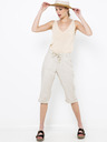 CAMAIEU Cremefarbene 3/4 Hose CAMAIEU