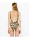 CAMAIEU Braune einteilige Leoparden-Badekleidung CAMAIEU
