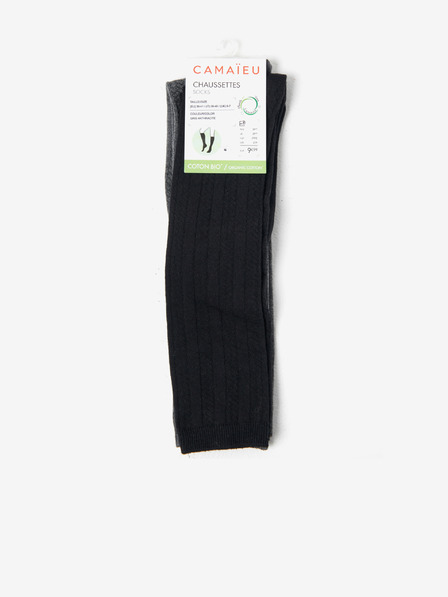CAMAIEU Graue Socken 2er-Set CAMAIEU