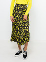 CAMAIEU Schwarz-gelber gemusterter Maxirock CAMAIEU