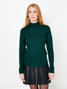 CAMAIEU Dunkelgrüner Pullover