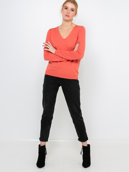 CAMAIEU Roter Pullover CAMAIEU