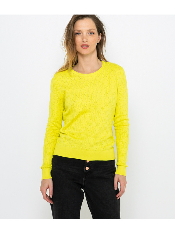 CAMAIEU Gelber Pullover CAMAIEU