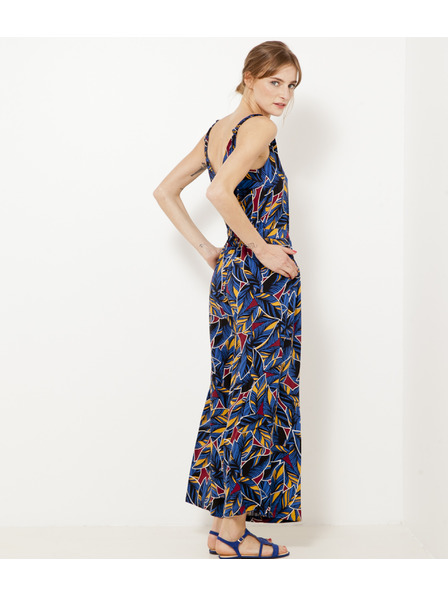 CAMAIEU Blauer gemusterter Overall CAMAIEU