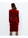 CAMAIEU Rotes Samt-Kleid CAMAIEU