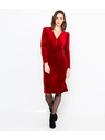CAMAIEU Rotes Samt-Kleid CAMAIEU