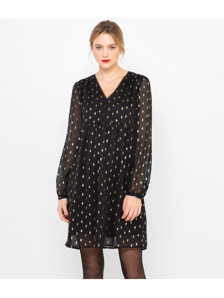 CAMAIEU Schwarzes Netzkleid CAMAIEU