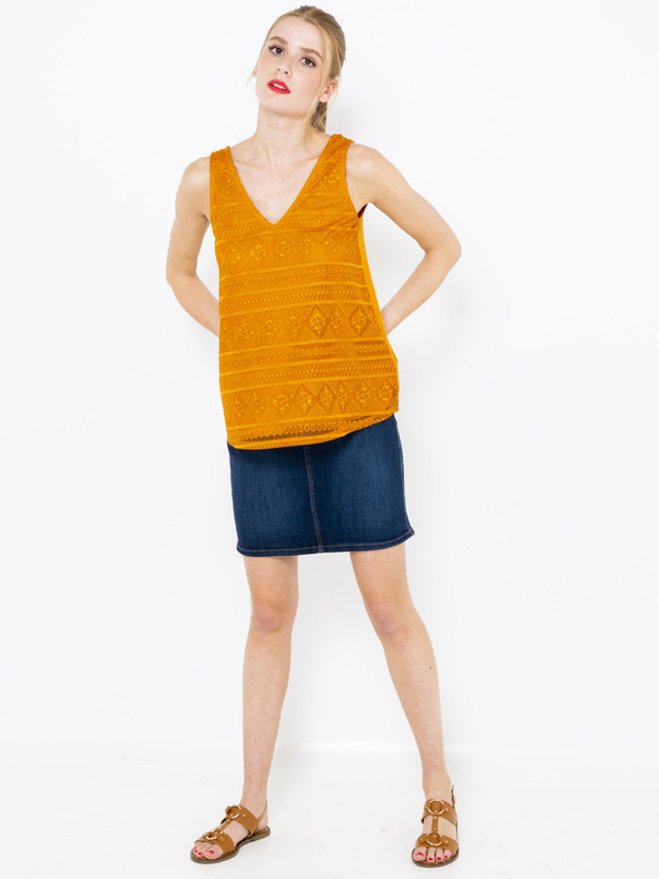 CAMAIEU Orangefarbenes Tank-Top CAMAIEU